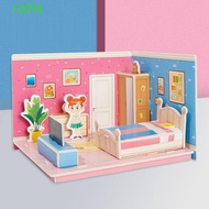 RADIANTZAP 3D Room Model Puzzle Toys, Cardboard Model Toys 3D Room Cardboard, 3D Stereo Puzzle Kitch