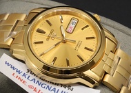 นาฬิกาข้อมือผู้ชาย Seiko 5 Automatic SNKK76K1-สีทอง