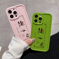Suixin Phone Case Compatible for iPhone 15 11 14 Pro Max 13 12 MINI XS X XR 6S 7 8 PLUS SE 2020 Soft Frosted Full Coverage Casing