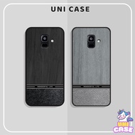 SAMSUNG A6 2018 / A6 PLUS Phone Case Printed with Luxurious Wood Grain Leather