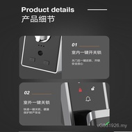 Household Anti-theft Door Smart Lock All-through Lock Cat's Eye Fingerprint Lock Electronic Bluetoot