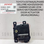 063800-0920 (100% DENSO ORIGINAL)TOYOTA ALPHARD AGH20/GGH30 /ESTIMA/ VELLFIRE SERVO MOTOR (REAR)