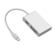 商品介紹 : 品名: USB 3.1 Type-C轉HDMI VGA DVI HUB TYPE-C轉HDMI(顏色隨機) J-14640 G-4617