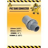 PVC Tank Connector plumbing fitting 15MM , 20MM , 25MM , 40MM