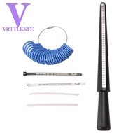Ring Size Measuring Tool Set Ring Mandrel Ring Sizer Gauge Stick and Ring Gauge for Finger Jewelry M