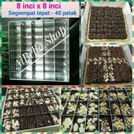 💥✳️Ready Stock‼️LOYANG BROWNIES & CUTTER SET (8 INCI X 8 INCI )- PETAK SEGI4 TEPAT - 40 POTONGAN