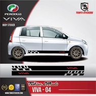 👍👍 PERODUA VIVA CAR BODY STICKER SET VIVA - 04