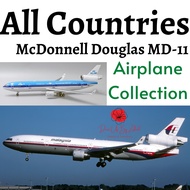 New Arrival All Countries Mcdonnell Douglas md-11 Airplane Collection With Wheels 20CM || Diecast Ai