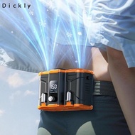 [Dickly] 10000mAh Waist Fan Cooling Fan Lightweight Multifunctional Waist Mounted Fan