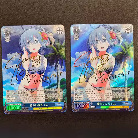 Weiss Schwarz Waifu Collection Card Anime Rem Yosuga No Sora Kasugano Sora Signature Card Refractive