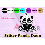 CUTTING STICKER PANDA LEAF