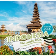 ESIM - Indonesia Data E-Sim with Unlimited Data 3 days/5 days/7 days