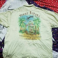 HAWAII SHIRT TOMMY BAHAMA RAYON TEBAL SIZE L 24X29.5 inch