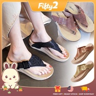 Ready Stock FIFTY2 FS264 Casual Sandal Women’s Sandals Kasut Wanita Murah Shoe Girl Flat Shoes Trave
