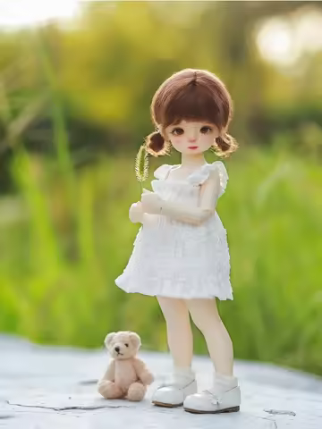 1/6BJD Sling Dress Big Fish Sleeveless Dress 6 Scale BJD Clothes( Fit 6Point BJD, YOSD, GL, Small 1/