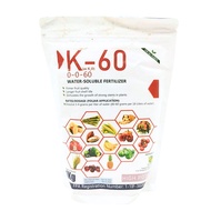 K - 60 POTASH FERTILIZER 0-0-60 WATER SOULUBLE  1KG POUCH