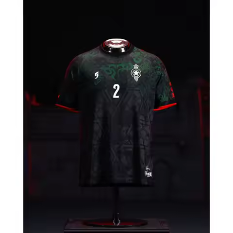 Supporting World Football Events, Morocco's Creative Concept Jersey, Summer Jersey Designed for Solo