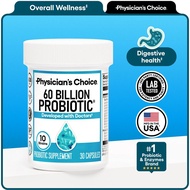 Physician'sChoice60BilProbiotic-DailyGutHealth,Digestive&ImmuneSupportforMenandWomenwithOrganicPrebi