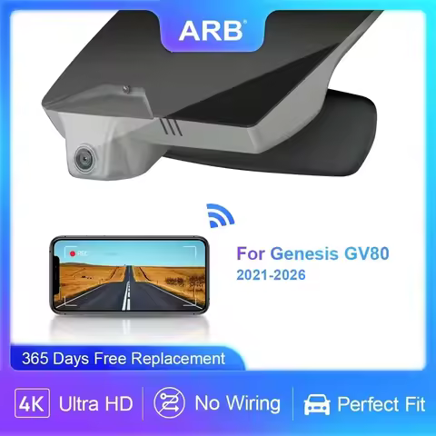 Dash Cam for Genesis GV80 2021-2026, ARB 4K 2160P OEM Look Black Box, WIFI & APP