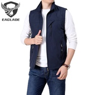 Eaglade Quick Drying Fishing Casual Vest Men In Blue M-6XL RFWJ-7882