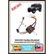 60A ESC Carbon Brushed 1/10 RC Crawler Car Part Compatible with HB ZP1001 Motor - 9516692130