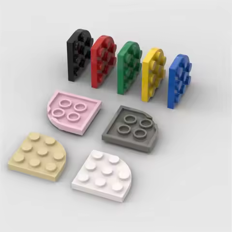 Round Corner 3x3 Building Blocks 10PCS Puzzle Particle 30357 Round Corner 3x3 Building Blocks Kit Hi