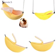ELMER1 Banana Hamster Hammock Pet Supplies Warm Hanging Design For Guinea Pigs Swing Toys Hammock Bunk Bed