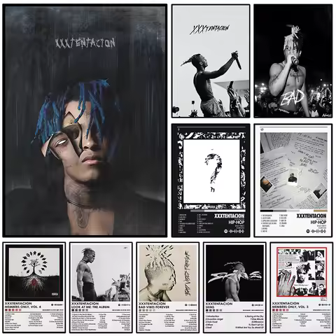 Hip Hop Rapper Z-XXXTentacions "Look At Me" Classic Music Albums Poster Canvas Painting Wall Art Pic