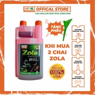 Dầu Động Cơ 2 Thì Petro Zola màu đỏ (hồng) - Chai 1L - Mua 2 tặng phễu rót nhớt - NPOIL