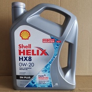 Shell Helix HX8 0W20 Fully Synthetic Engine Oil (4L) 0W20 **ORIGINAL**ONLY IN SARAWAK**