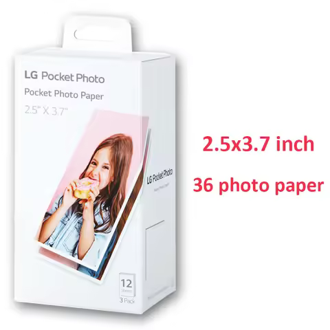 36 sheets PT3013 original photo paper 2.5x3.7inch 36 photo/box for LG PC389P PC389S PC389 snap photo