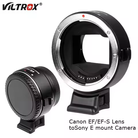 VILTROX EF-NEX IV Auto Focus Lens Adapter IS for Canon EF Lens to Sony E Cameras with A7M4/A6400/ZV-