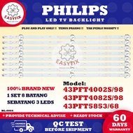 43PFT4002S/98 / 43PFT5853/68 / 43PFT4082S/98 PHILIPS 43 INCH LED TV BACKLIGHT LAMPU TV 43PFT5853 43P