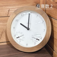 【中古】Lemnos/レムノス  FLYMEe 掛け時計 ナチュラル Mignon ミニヨン 温湿度計付き φ178×H38(mm) ※現状品 《在庫数 2》
