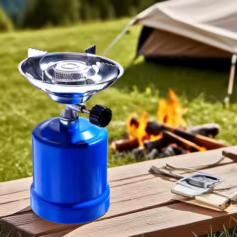 Windproof Camping Gas Stove Portable Outdoor 190g Adjustable Coffee Stove Gas Gas Propane Euro X8p0