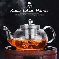 ST-005 CHINESE TEA WITH INFUSED WATER PITCHER / 1300 ML PITCHER TEAPOT / GLASS TEAPOT / GLASS FILTER