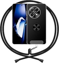 Case Compatible with OnePlus 13R, Ring Holder Mobile Phone Case Band Transparent Silicone Mobile Pho