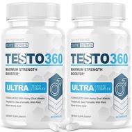 ▶$1 Shop Coupon◀  (2 Pack) Testo 360 Ultra Pene Testo Complex para Hombres Elite Series pastillas Ma