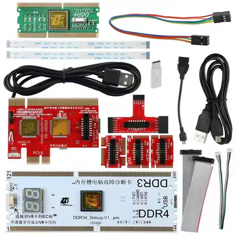 KQCPET6 V8 Laptop Desktop PC Universal Diagnostic Test Debug King Post Card Support For PCI PCI-E Mi