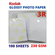 [ KODAK ] HIGH GLOSS PHOTO PAPER (A4/5R/4R/3R) / A4 KODAK KERTAS GAMBAR / 4R KODAK KERTAS GAMBAR / 3