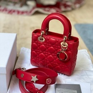tas bekas original branded / lady dior red