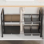 Kitchen Retractable Under Sink Rack Tidy-up Under the Sink Storage Rack Cabinet Multifunctional Pot 