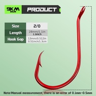 TEMU 9km Hooks 100pcs Circle Hook Offset 2x Strong Live Bait Barbed Carp Hook Catfish