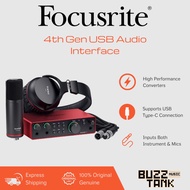 Focusrite Scarlett (4th Generation) Solo, 2i2, 4i4 USB Audio Interface