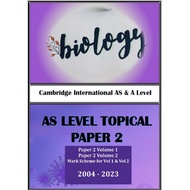 Topical A Level Self Made BIOLOGY As -PAPER 2 (2004-2023)>PAST YEAR PAPER!