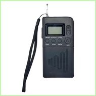 Pocket Radio Transistor Radios LCD Digital Display Transistor Receiver for Home Beach Desktop Office
