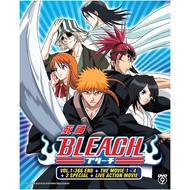 ANIME DVD BLEACH COMPLETE BOX SET VOL 1-366 END + 4 MOVIES + 2 SPECIAL + LIVE ACTION MOVIE