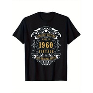 65 Years Old 65Th Birthday Made Born in 1960 Men Women Idea T Shirt Cotton 1 Fabric Weight Casual Ho