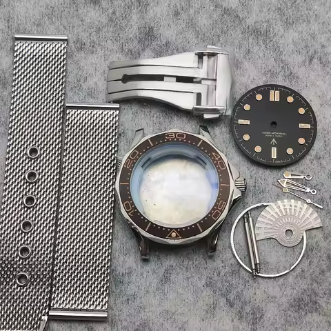 Tripods 41mm 007 Case for 8200 8215 2813 Movement Watch Accessories for No Time To Die HILEGU HL0020