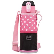 Zojirushi water bottle direct drinking stainless steel cool bottle 0.8L pink black SD-JK08-BP [Direct From JAPAN]